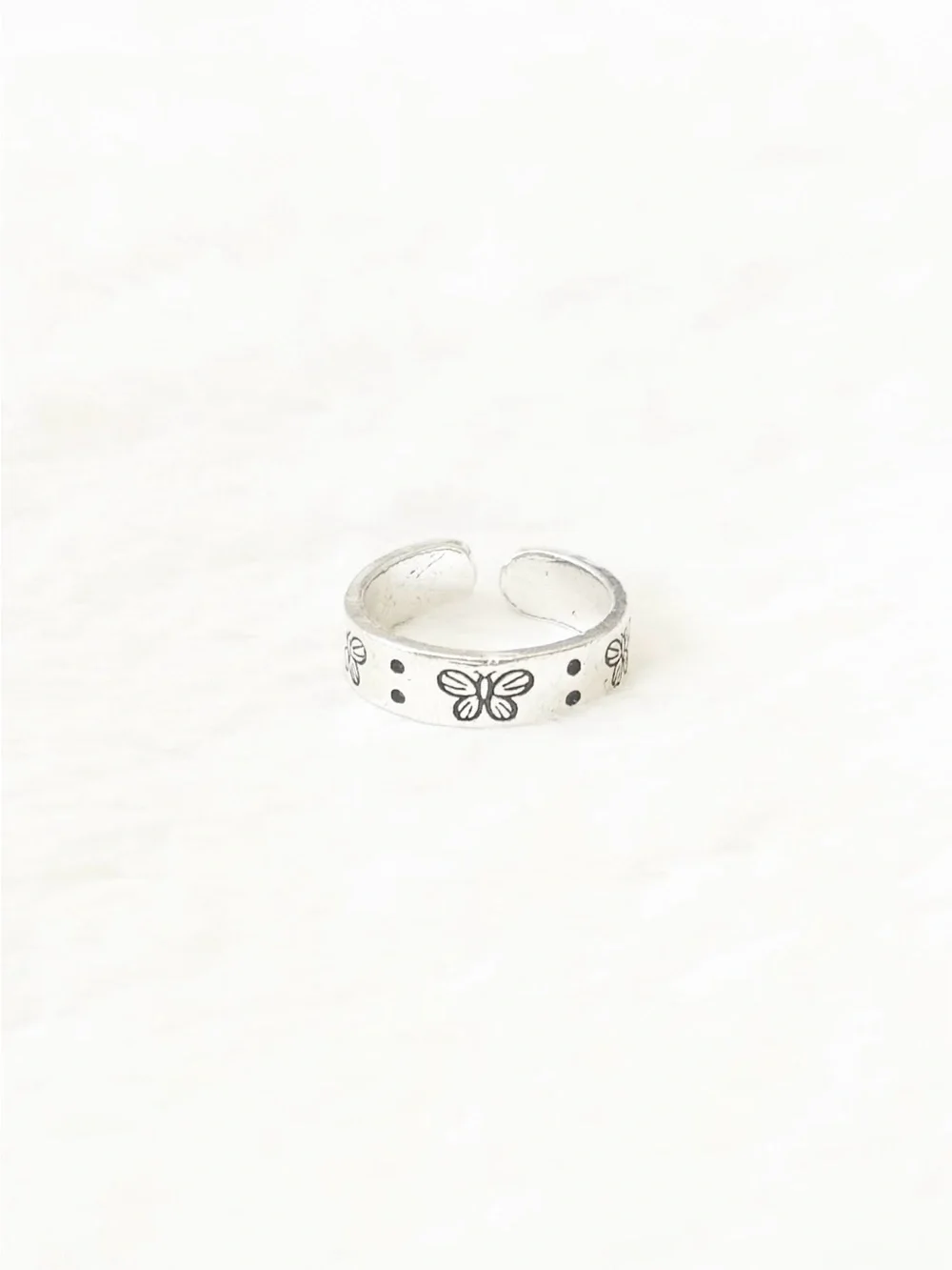 5/$15 🩷 MUST BUNDLE Silver Butterfly Ring
